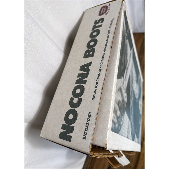 Vintage Nocona Boots BOX ONLY Rattlesnake Texas Bowie Knife Cowboy 1980s Western